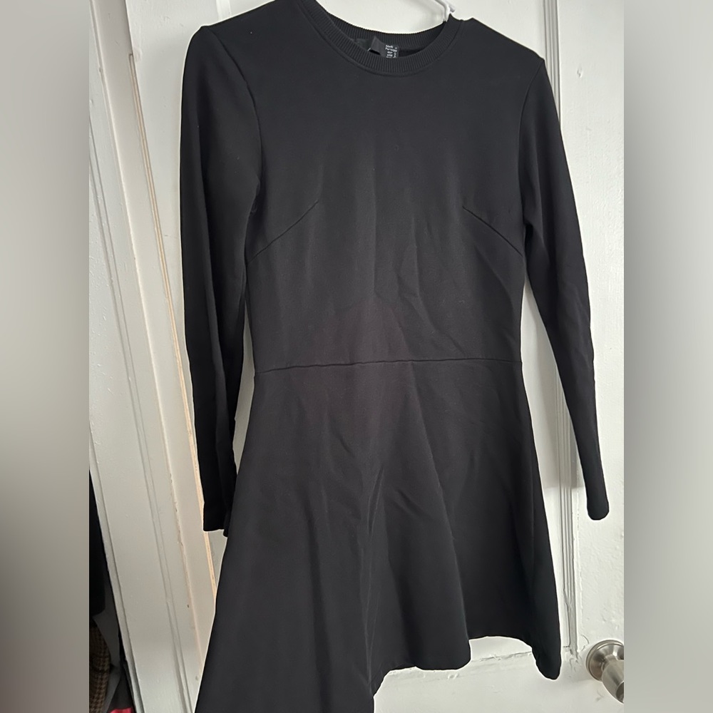 Long sleeve skater dress